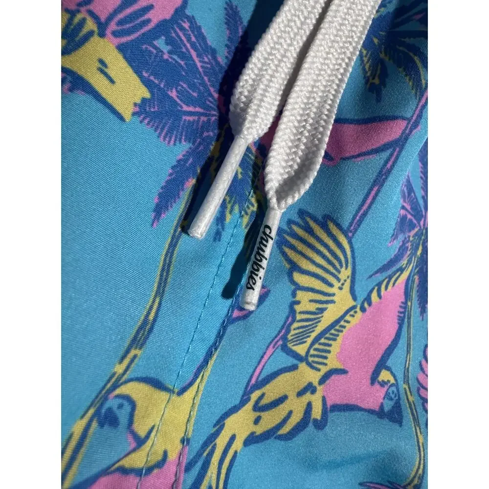 Chubbies Mens FLOCKED PARTIES Boxer Liner Swim Suit Trunks Large L